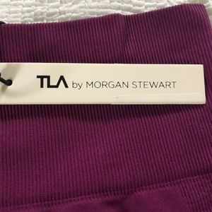 TLA by Morgan Stewart wine colored leggings